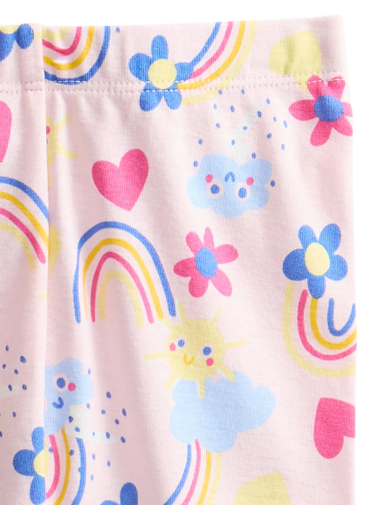 Wonder Nation Toddler Boys Printed Tee & Shorts, 2-Piece Cotton Pajama Set, Sizes 12M-5T