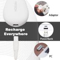 thumbnail image 3 of Electric Feet Callus Removers Rechargeable,Portable Electronic Foot File Pedicure Tools, Electric Callous Remover Kit,Professional Pedi Feet Care Perfect for Dead,Hard Cracked Dry Skin Ideal Gift, 3 of 5