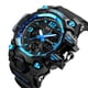 thumbnail image 3 of Reloj digital analógico para hombres, reloj militar resistente al agua con pantalla dual, , cronómetro, calendario, retroiluminación EL, reloj d Azul Sunnimix reloj digital para hombre, 3 of 8