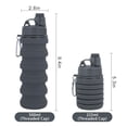 thumbnail image 3 of Botellas de agua plegables YCTMALL 500 ml (púrpura/gris), paquete de 2, 3 of 8