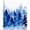 Blue, variant on Wall Art Prints, Blue Christmas Framed Canvas Prints for Bedroom Living Room Bathroom Office, Winter Snowflake Abstract Forest Tree Gallery Wrap Wall Art Poster for Gifts Home Decor 12"x12"