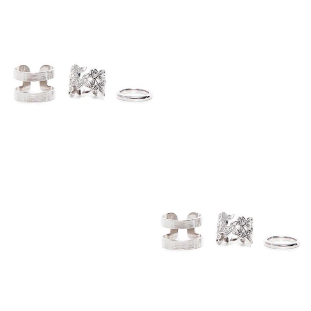 Minnieouse 3 unids/set mujeres boda Boho Retro flor hojas hueco oro anillo conjunto mujer cumpleaños aniversario regalo Type1 NO1