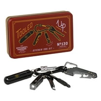 Gentlemen's Hardware 6-Piece Stainless Steel Durable Key Chain Tool Kit Set