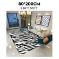 thumbnail image 2 of Modern Soft Zebra Pattern Carpet Floor Rug 1.64/5.25/6.56*2.62ft, 2 of 4
