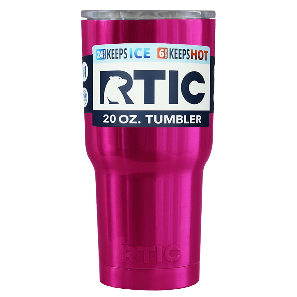 RTIC 20 oz Tumbler Hot Cold Double Wall Vacuum Insulated 20oz PINK 