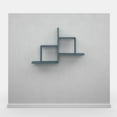 thumbnail image 4 of Ada Home Decor Furniture 33.86" 2 Tier Petrol Blue Webb Modern Wall Shelf, 4 of 7