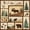 Tan Peach 01, variant on Manfei Vintage Bear Twin Quilt Set, Cartoon Rustic Animal Twin Coverlet Set, Brown Green, Black Reversible, 2pcs, 1 Bedspread and 1 Pillowcase