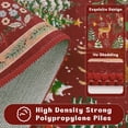 thumbnail image 4 of Findosom 2'x8' Christmas Runner Rug for Hallway, Machine Washable Reindeer Print Floor Carpet,Non-Slip Soft Stain Resistant Bedside Area Rug for Entryway Dining Room Home Decor Rugs,Red, 4 of 8