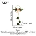 thumbnail image 3 of Festive Christmas Door Hanging Decoration with Red Bells and Pine Accents for Holiday Home Decor, 3 of 3