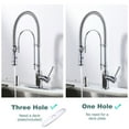 thumbnail image 3 of Wowow 20.7 in. Single Handle Convenient Pull Down Sprayer Kitchen Faucet in Polished Chrome with Soap Dispenser, 3 of 7