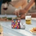 thumbnail image 5 of Yayeee Ashtray with Lid for Cigarette Smokeless Stainless Steel Home Ash Holder, Red Whimsical Floral, 5 of 7