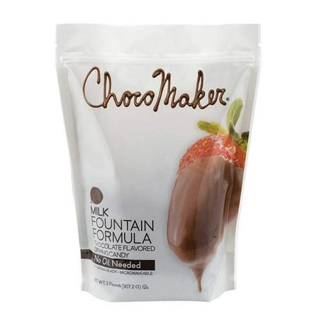 ChocoMaker Milk Chocolate Microwavable Fondue and Fountain Dipping Candy - 2 Pound Bag