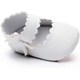 thumbnail image 7 of Baby Girls Ballet Dress Shoes - Mary Jane Soft Sole Sidebow Toddler Moccasins, 7 of 7