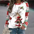 thumbnail image 1 of 2024 suéter unisex del cuello redondo de la venta caliente suéter impreso 3D del estilo de la Navidad, 1 of 5