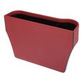 thumbnail image 4 of Coche Asiento Hueco Almacenamiento Caja Organizar PU Cuero Conductor Lado Rojo, 4 of 7