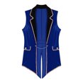thumbnail image 5 of vastwit Womens Velvet Circus Ringmaster Vest Lion Tamer Sleeveless Swallow-Tailed Balzer Jacket Blue S, 5 of 7