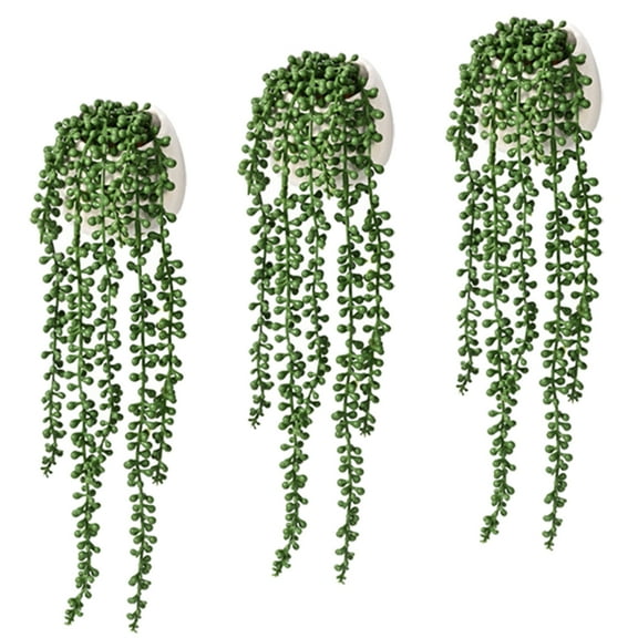 Artificial Hanging Plants String of Pearls Plant Artificial Hanging Succulents Plants