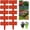 Red, variant on Imitation Stone Garden Fence – DIY Garden Edging Borde, Garden Edging Border No Dig, Faux Stone Edging for Landscaping, 4 in Tall-Plastic Stone Effect for Outdoor Garden Landscaping (Red, 10Pcs)