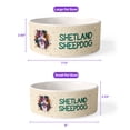 thumbnail image 5 of Shetland Sheepdog Portrait Watercolor Vintage Retro Styles Ceramic Pet Bowl for Dog Cat Sheltie Dog Lover Gifts 2 Sizes Feeding Bowl - 00001, 5 of 5