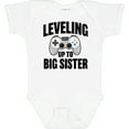 thumbnail image 3 of Inktastic Leveling Up to Big Sister Girls Baby Bodysuit, 3 of 5