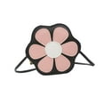 thumbnail image 2 of Girl Crossbody Purse Small Crossbody Bags Zipper Trendy Flower Purse Portable PU Pink, 2 of 7