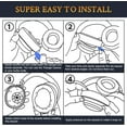 thumbnail image 4 of SOULWIT Replacement Ear Pads for JBL E65BTNC/Live 650BTNC/Live 770NC/Live 660NC/Duet NC Headphones, Earpads Cushions with Softer Leather, Noise Isolation Foam - Navy Blue, 4 of 5