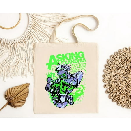 vintage ASKING ALEXANDRIA You Need A Doctor Baby® Metalcore Band Tote Bag-TH20113