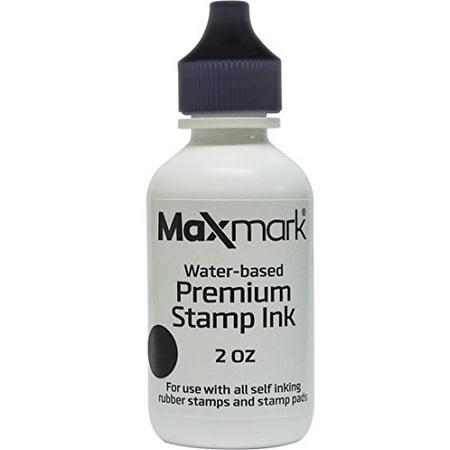 MaxMark Premium Refill Ink for self inking stamps and stamp pads, Black Color - 2