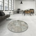 thumbnail image 4 of Ahgly Company Machine Washable Indoor Rectangle Contemporary Granite Gray Area Rugs, 7' x 9', 4 of 7