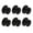 Black, variant on YIGSECU Steel Adhesive Knobs Set Round Cabinets Hardware Furniture Handles auto Stick Pull 6pcs for Wardrobes Glass Door Decors