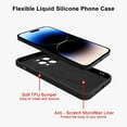 thumbnail image 2 of for iPhone 14 Pro Max Case with Magnetic Ring Holder Premium Soft Liquid Silicone Cover [Anti-Scratch Microfiber Liner] Shockproof Kickstand Protective Phone Case for iPhone 14 Pro Max Black, 2 of 12