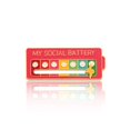 thumbnail image 1 of Broche esmaltado My Social Battery 7 Moods Lapel Pins Joyería de moda (rosa) Sywqhk Libre de BPA, 1 of 2