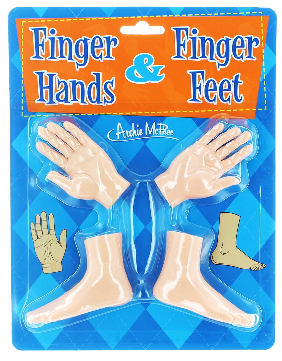 Hands and Feet Set of 4 Finger Puppets