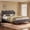 Gray, variant on Twin Upholstered Platform Bed Frame with Wingback Headboard, Modern Minimalist Velvet Bed with Scalloped Edges, Tall Tufted Headboard & Tool-Free Assembly