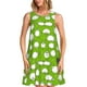 thumbnail image 1 of Fotbe Funny Sheep Doing Yoga Vestido de Verano sin Mangas para Mujer – Vestido Midi Línea A, Estilo Camiseta Floral, Vestido Playero Casual y Fluido, 1 of 7