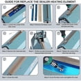 thumbnail image 3 of 10 Pieces Impulse Sealer Impulse Sealer Heating Service Spare Repair Parts Kit For -400, 3 of 5