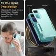 thumbnail image 3 of for Samsung Galaxy A25 5G Case, [Shockproof] Military Grade Proof Protection [Dropproof] Rugged Protective Heavy Duty Phone Case Cover for Samsung Galaxy A25 5G (Mint), 3 of 14
