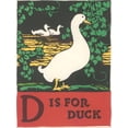 thumbnail image 2 of Art.com D is for Duck Stretched Canvas Print Wall Art, 24" x 32", 2 of 4