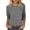 Gray, variant on Womens Fall Shirts Women's Tops Plus Size Tunic Plus Size Tops for Women 3/4 Sleeve Blouses Casual Fall
