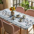 thumbnail image 3 of Country Star Blue Table Cloths for 3 Foot Rectangle Tables, Farmhouse Vintage Branches Wooden Patio Waterproof Elastic Fitted Tablecloths, Washable Rectangular Table Cover for Camping, 3 of 8