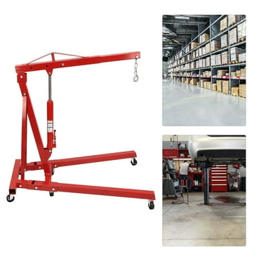 2 TON Engine Motor Hoist Cherry Picker Shop Crane Lift Red