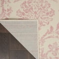 thumbnail image 5 of HomeRoots  6 x 9 ft. Beige & Pink Floral Power Loom Non Skid Rectangle Area Rug, 5 of 7