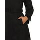 thumbnail image 5 of Abrigo de ante sintético INSPIRE CHIC para mujer, chaqueta larga con cinturón y cremallera, diseño a la moda XL negro, 5 of 6