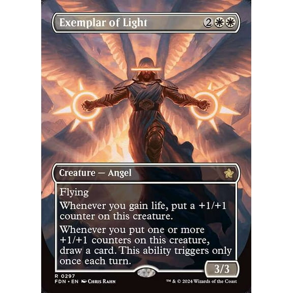 MtG Foundations Rare Exemplar of Light (Borderless) #297