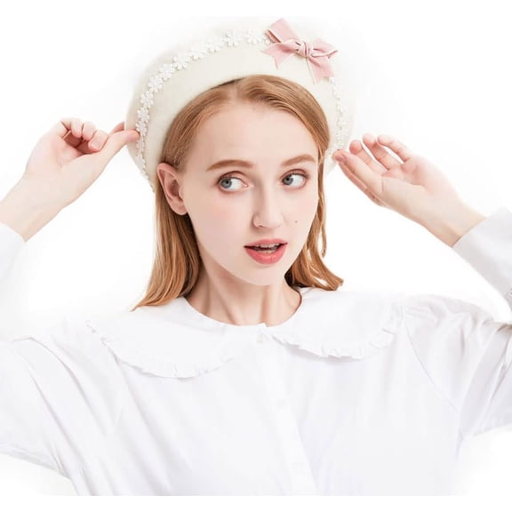 BLESSI Women's Cute Beret Cap Painter Hat Sweet Hat Beanie Lolita Wear