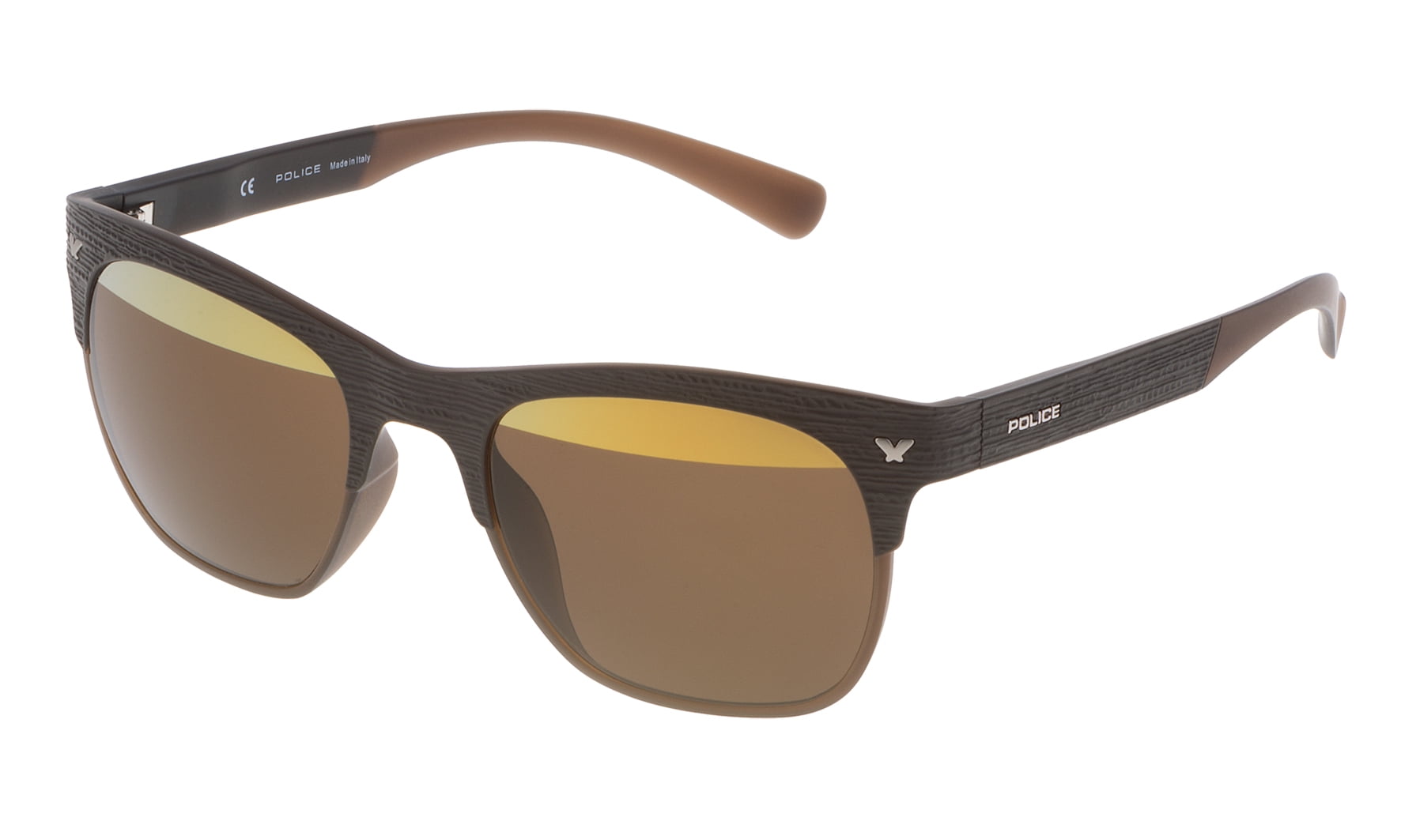 Police SUNGLASSES POLARIZED FASHION SUN GLASSES POLICE BROWN UNISEX