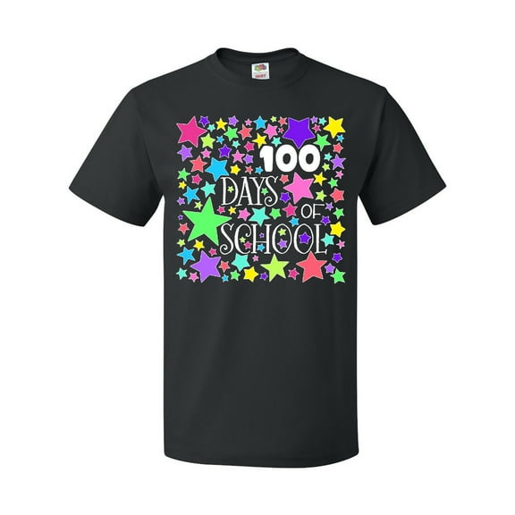 Inktastic 100 Days of School Pastel Stars T-Shirt