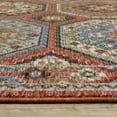 thumbnail image 5 of 5' X 8' Pink And Red Medallion Area Rug With Fringe, 5 of 5