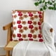 thumbnail image 4 of Flower Pillow Cover Faux Lambswool Cushion Cover Sofa Pillow Cushion, 4 of 6