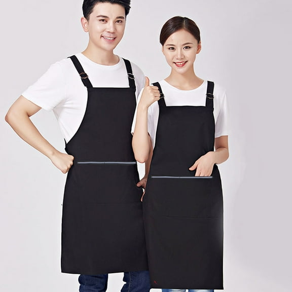 MERRYHAPY 3Pcs Craftsmanship Adult Salon Apron Black Waterproof Protect Clothes for Hairstylist
